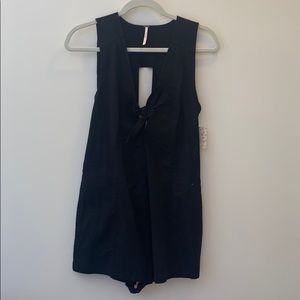 Free People Black Romper